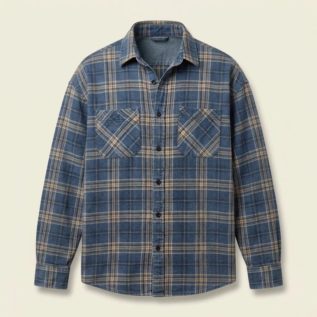 Plaid Shirt 06 — Blue — image 2 of 2