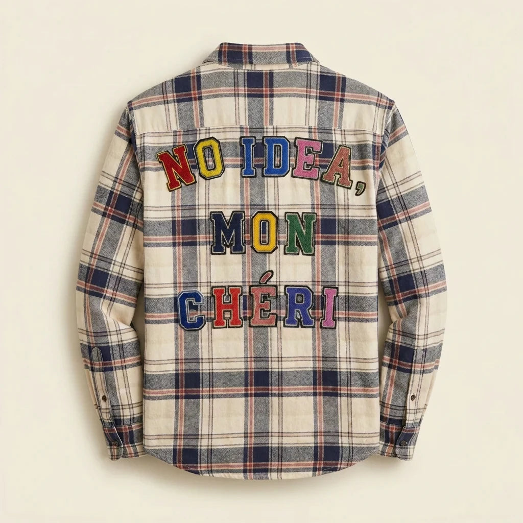 Plaid Shirt 06 — Cream — image 1 of 2